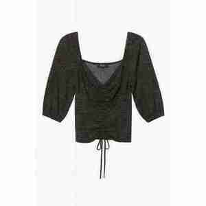 BCX Sweetheart Neck 3/4 Sleeve Babydoll Top